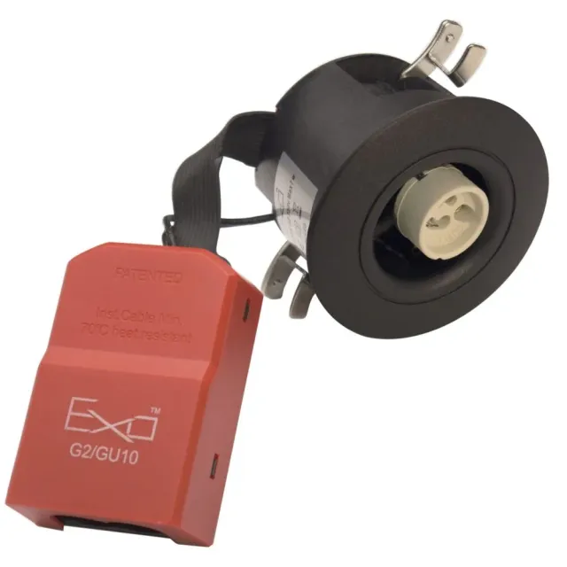EL-Grossisten Exo 66 G2 indbygningsspot GU10 sort