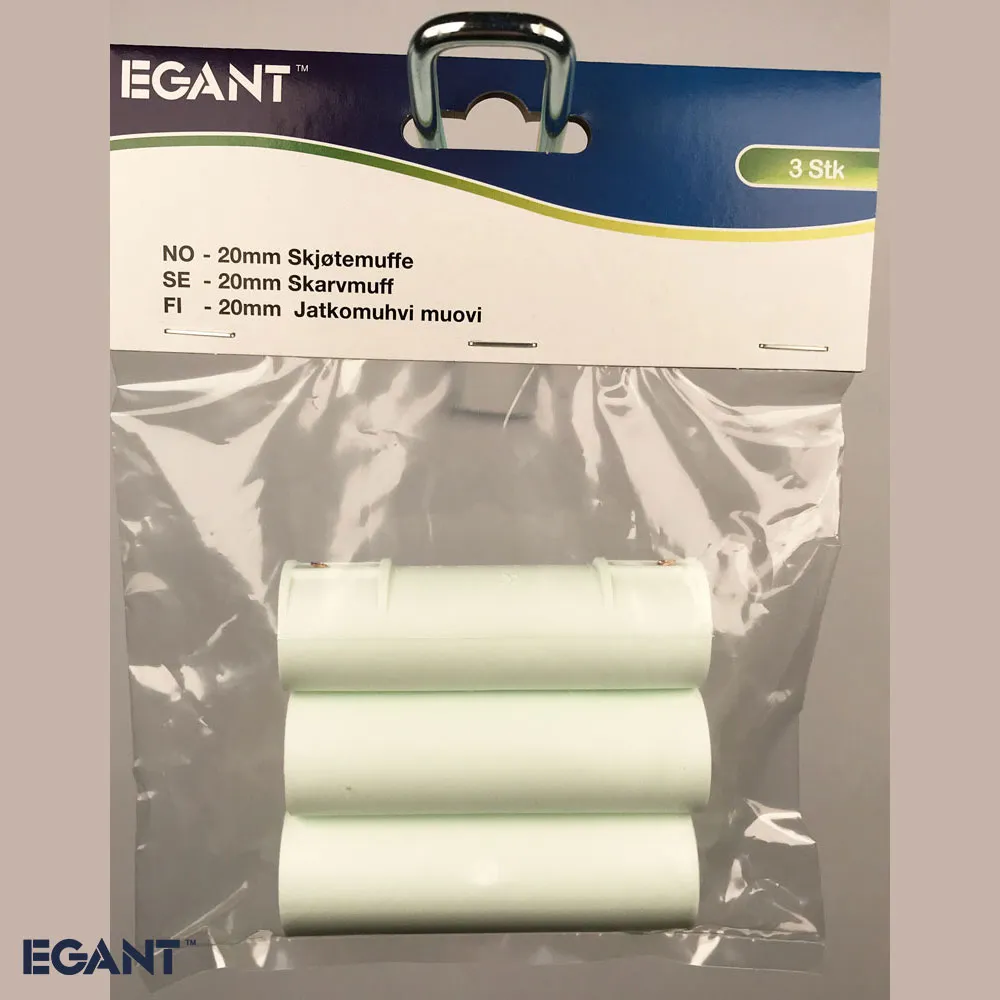EGANT Flexi Tube samlemuffe flexrør Ø20 mm