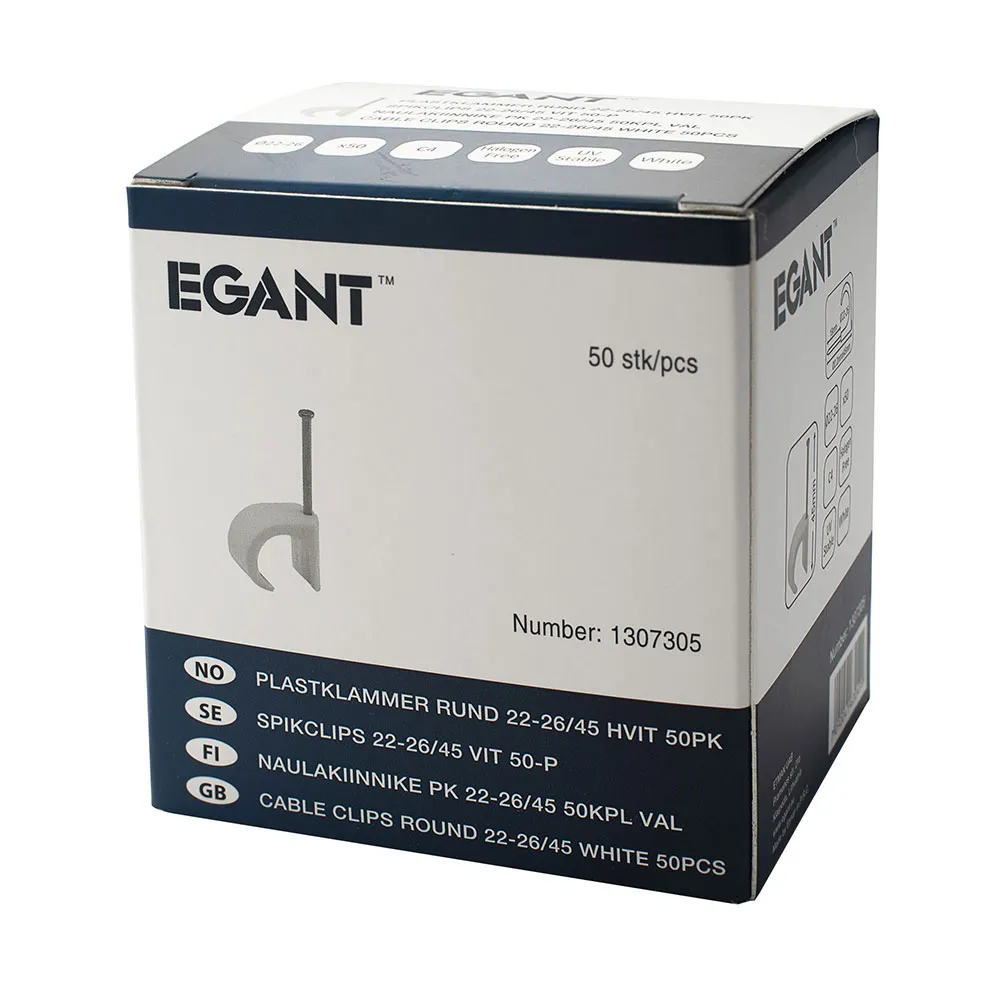 EGANT 22-26 mm sømklammer rund ledning