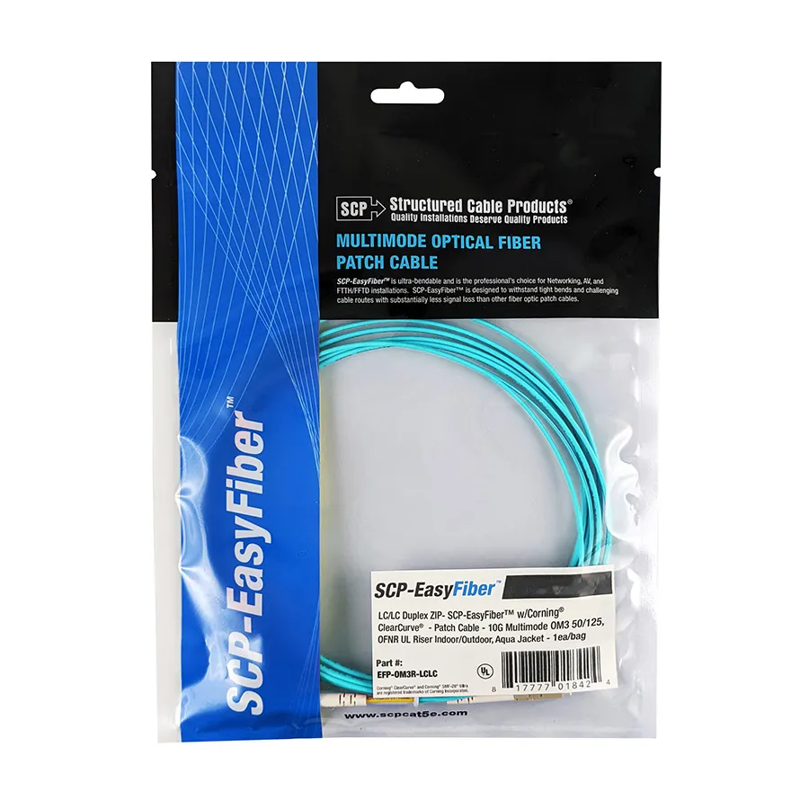 Simply45 EFP-OM3R-LCLC-6FT fiberkabel aqua 1,8m