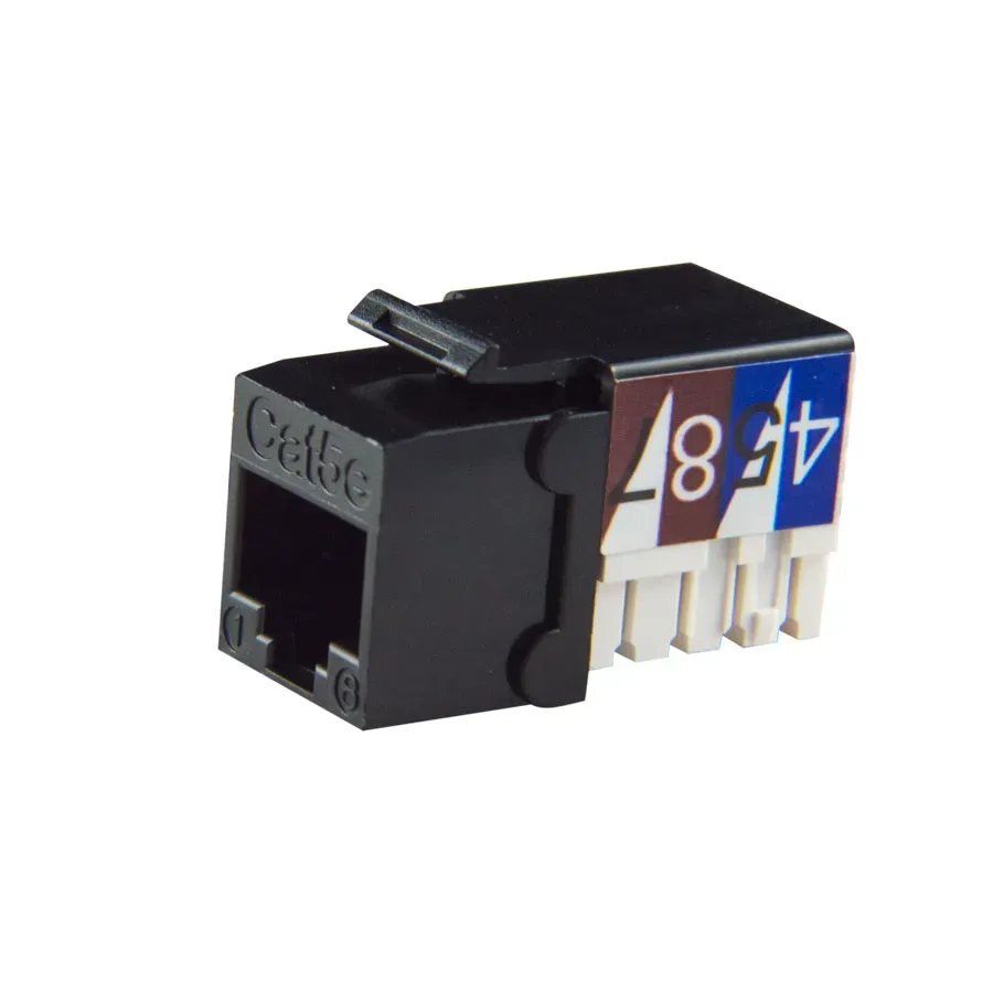 Simply45 101-BK keystone jack CAT5E sort