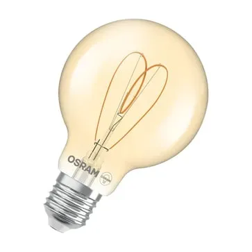 1906 Globe Heart LED-pære guld 8W E27 dæmpbar