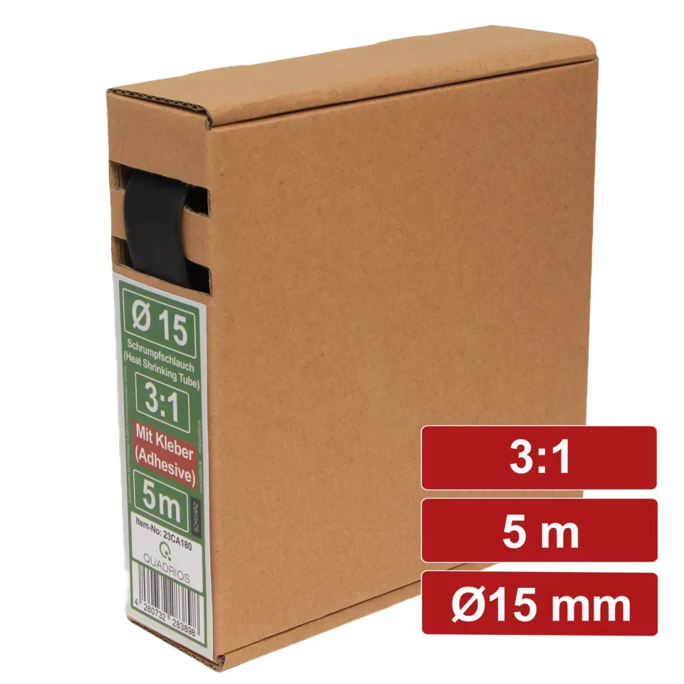 Electronic Garage EG 23CA180 krympeflex sort Ø15 mm 5 m