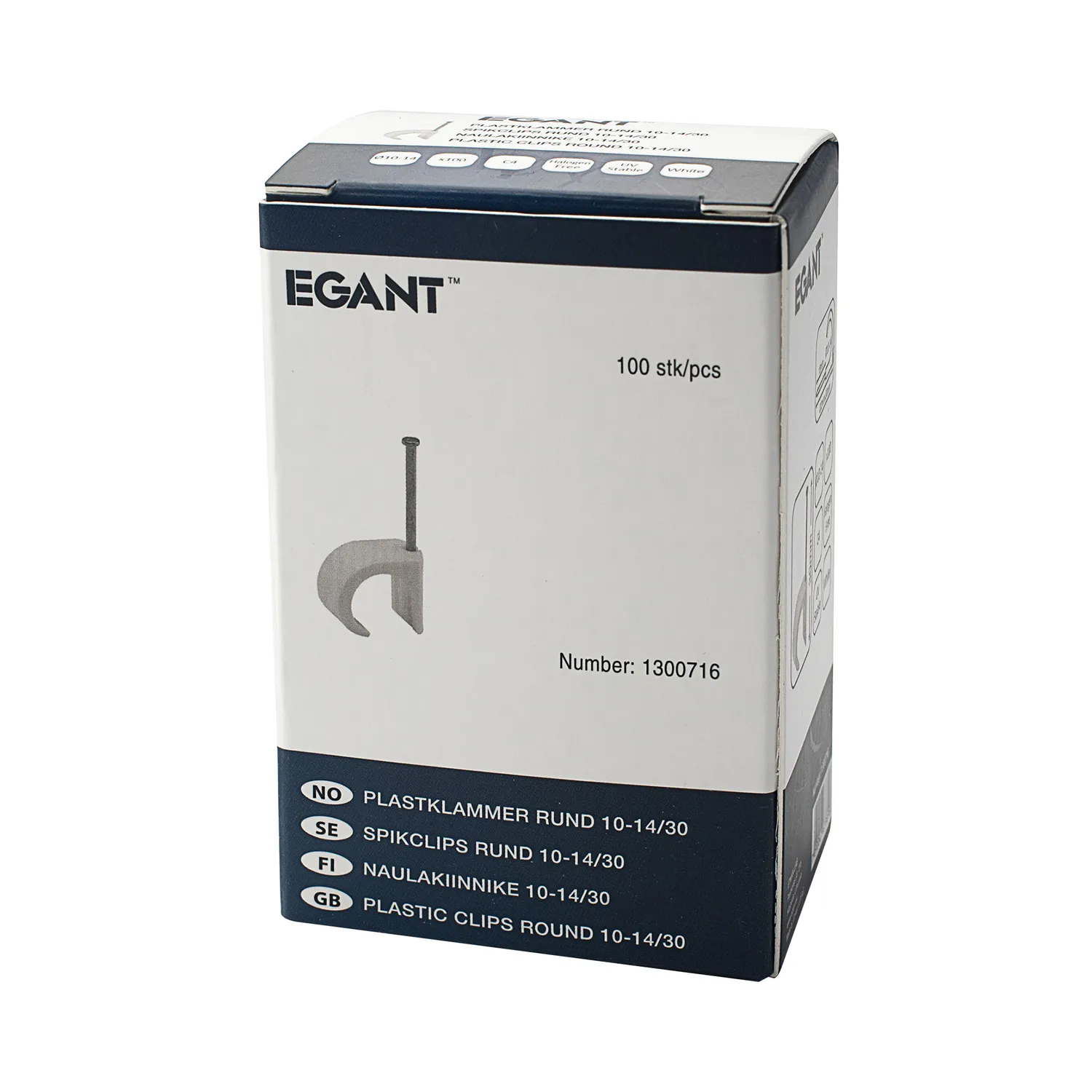 EGANT kabelclips rund 10-14 mm