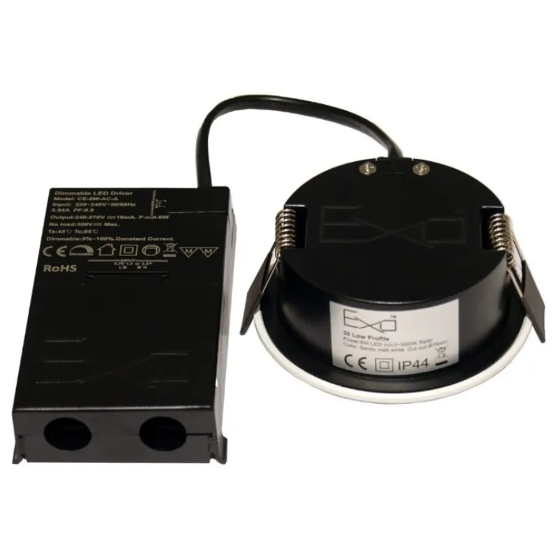 Daxtor EXO 30 Low Profile downlight 6W mat hvid 3000K