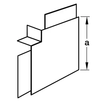 EL-Grossisten LF 30030 M5965 fladvinkel 30x30 perlehvid