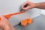 EL-Grossisten elektrikertommestok 2m orange kabelholder