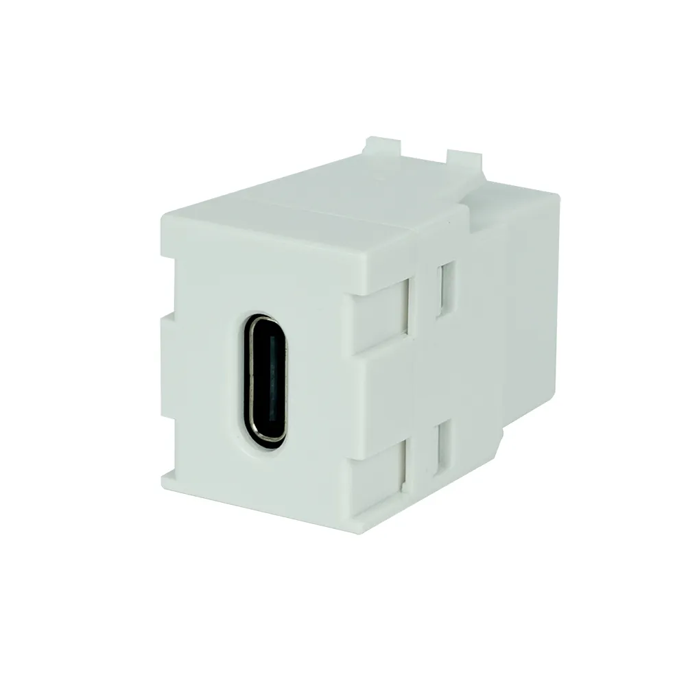 Simply45 USB Type-C keystone kobling hvid 10-pak USB 3.1