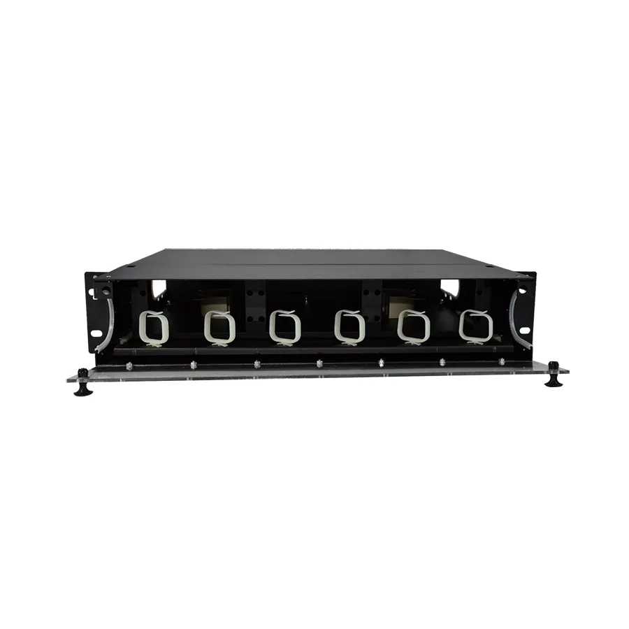 Simply45 F-ENCLGX-2RU6 fiberboks 2RU sort 6 paneler