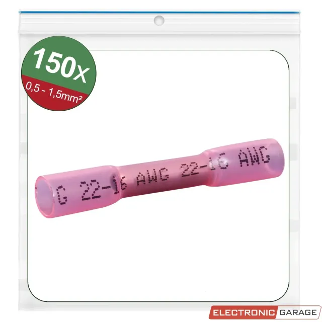 Electronic Garage EG 22C467 crimp-muffe rød 0,5-1,5 mm² 150 stk