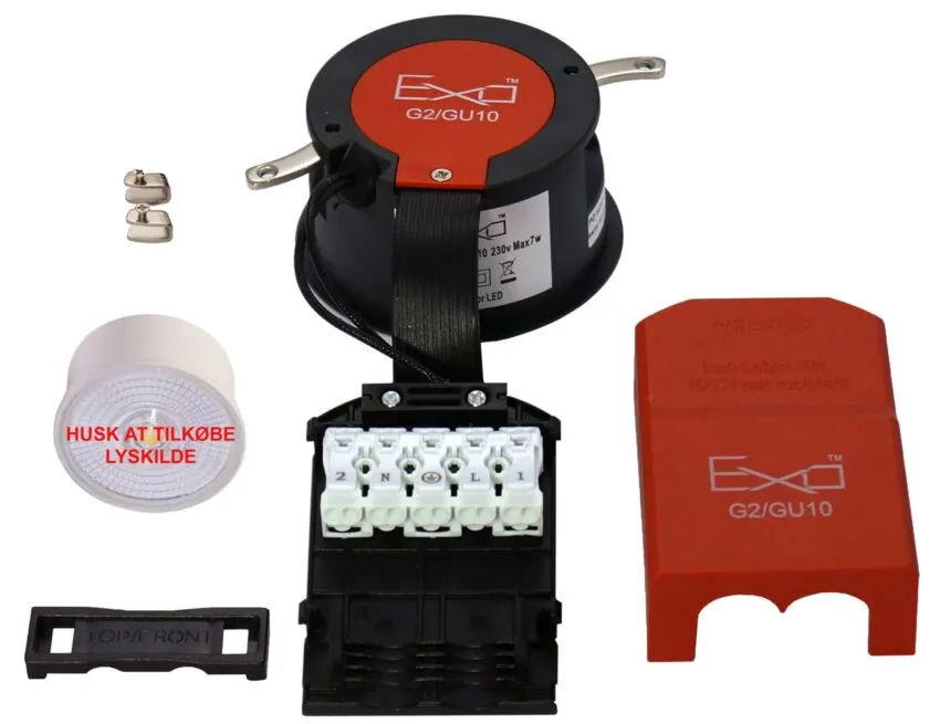 EXO 42 G2 Low Profile GU10 indbygningsspot Ø88 hvid