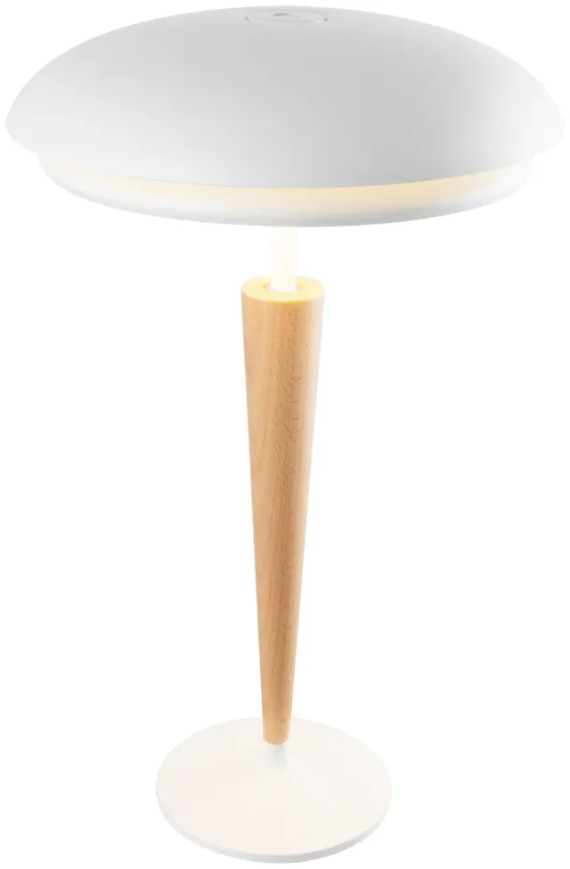 UBIQUA Lapis White genopladelig lampe hvid