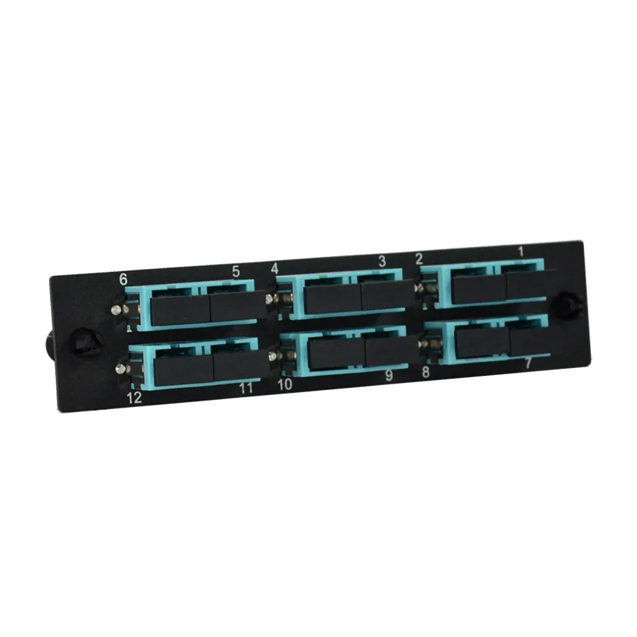 Simply45 F-LGXP-MMSC6 fiber adapterplade 6xSC aqua
