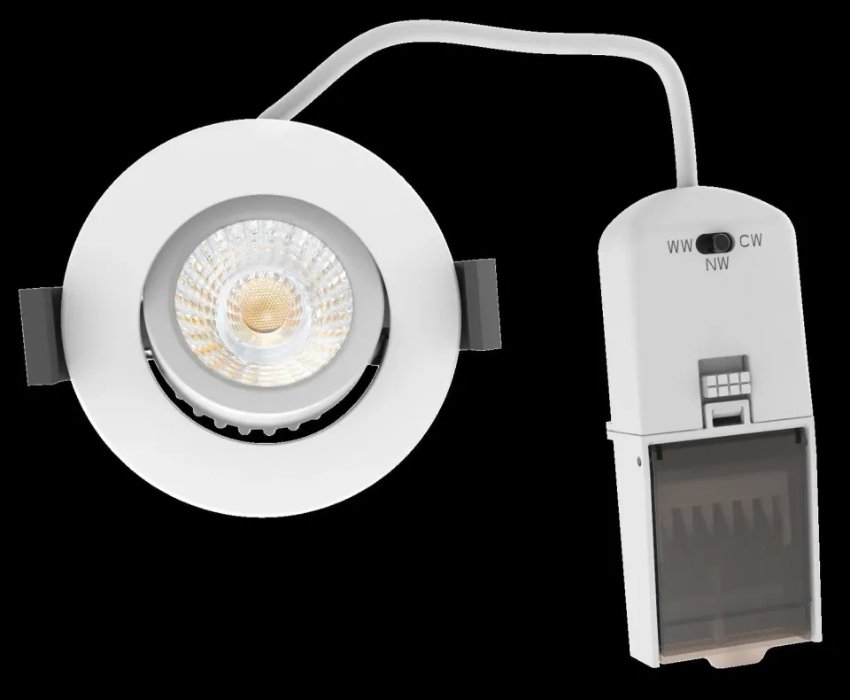Tano downlight 5W CCT 500lm hvid justerbar kelvin