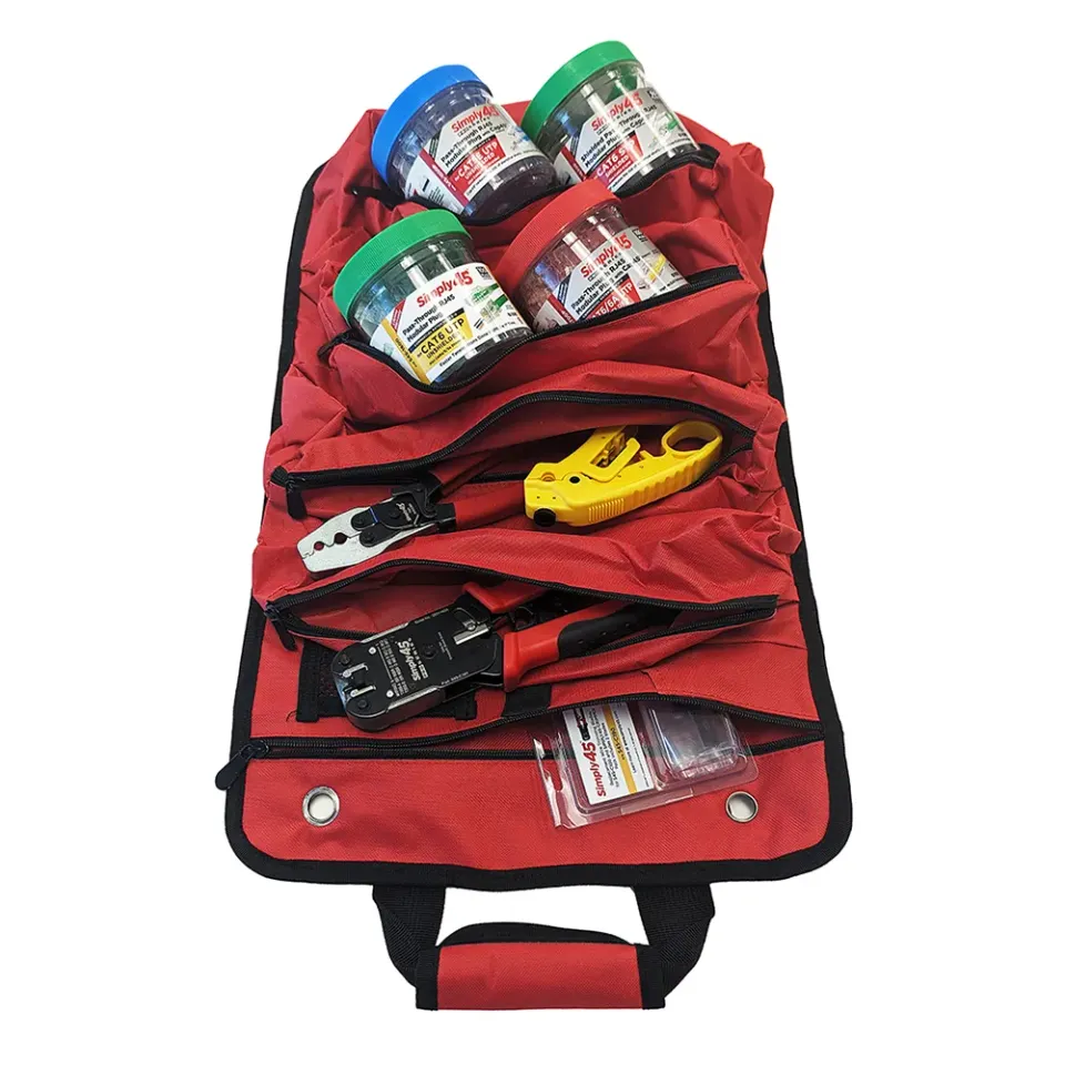 Simply45 Heavy duty værktøjstaske roll-up 5 lommer