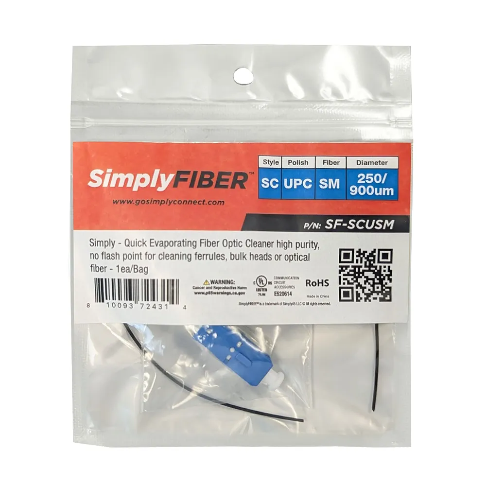 Simply45 SC/UPC fiberkonnektor singlemode blå
