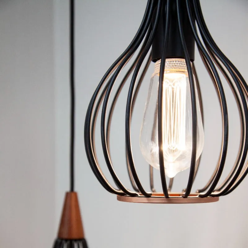 Halo Design Drops Pendel Ø30 opal sort træ