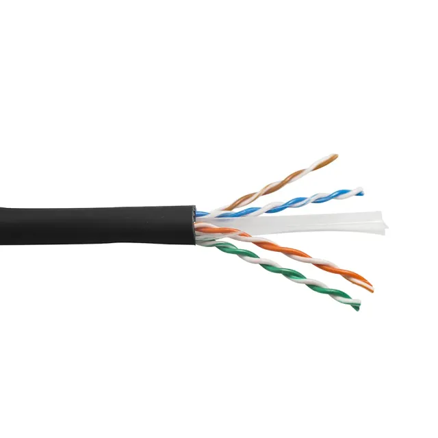 Simply45 Pro Series Cat6a installationskabel sort 305 m