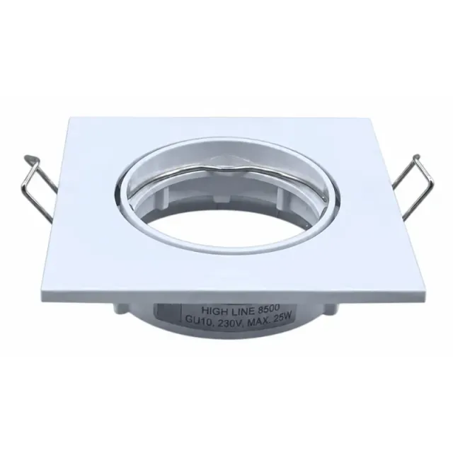 Daxtor High Line 8500 front downlight firkantet hvid