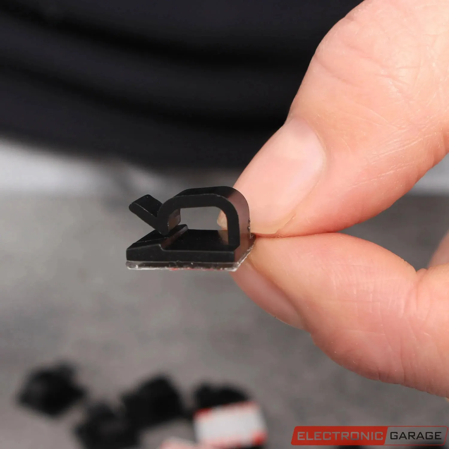 Electronic Garage EG 23CA236 kabelclips selvklæbende sort 50stk