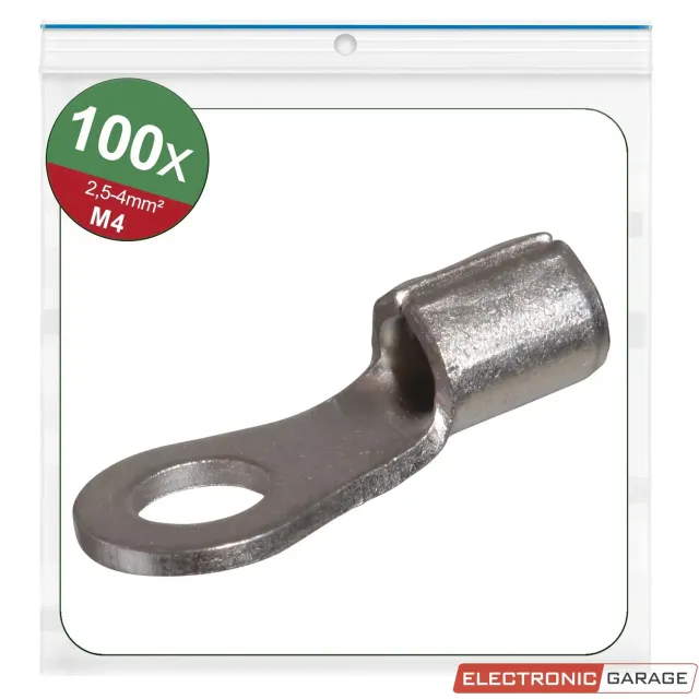 Electronic Garage ringkabelsko M4 4,3 mm 100 stk uisoleret