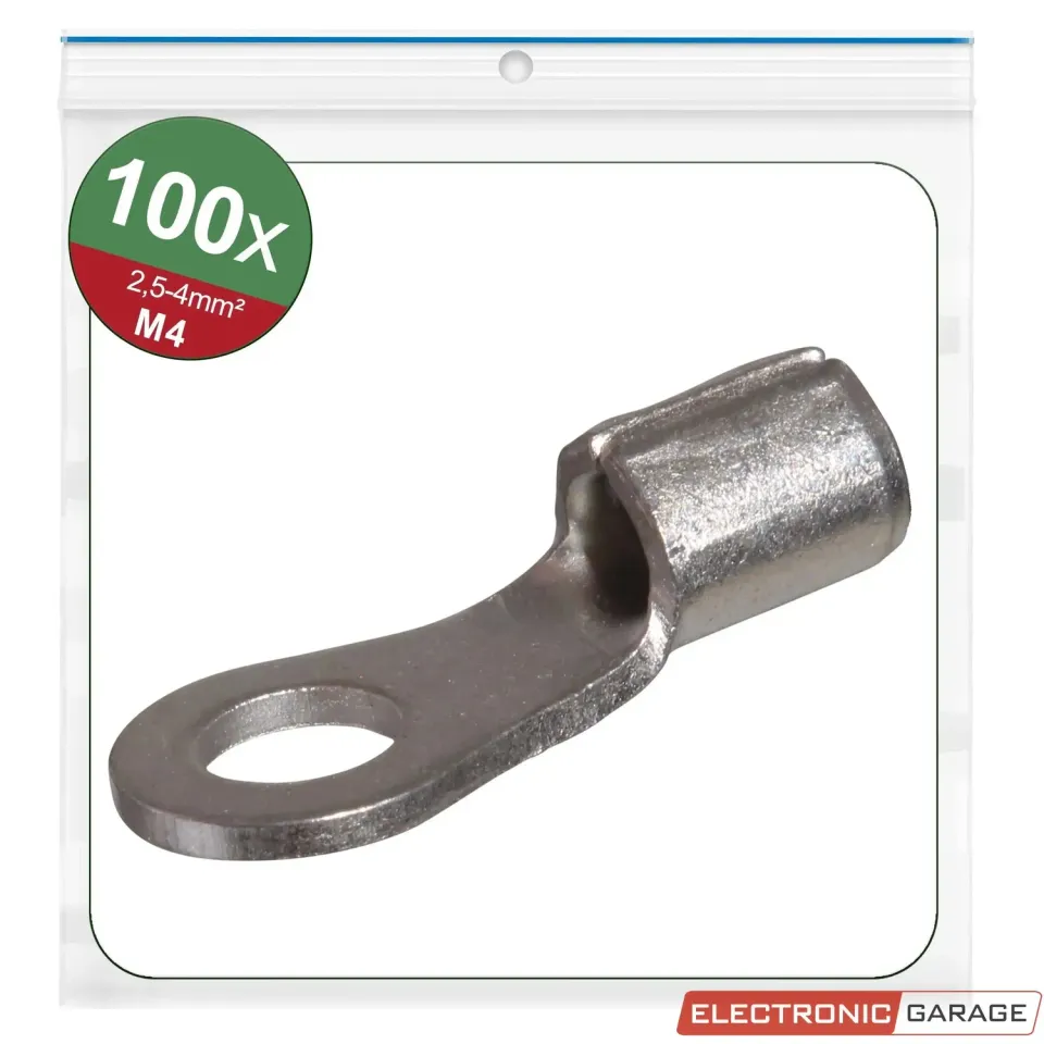 Electronic Garage ringkabelsko M4 4,3 mm 100 stk uisoleret
