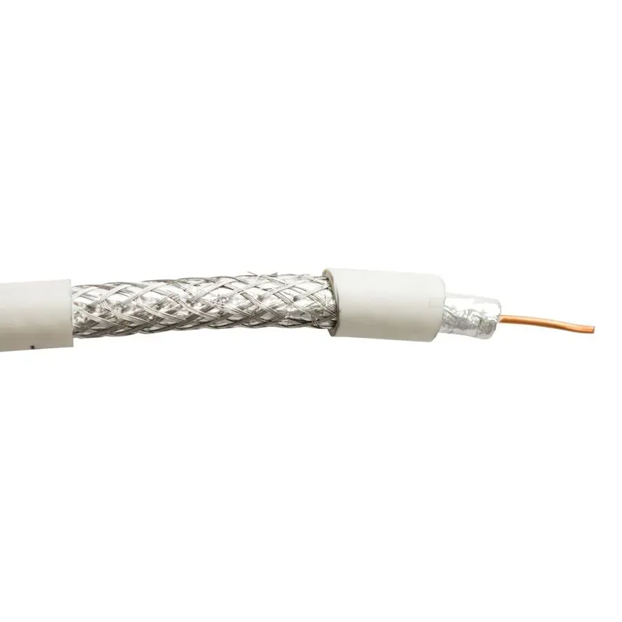 Simply45 RG6/UQ-CCS-WT-5-ETL antennekabel hvid 500 ft quad