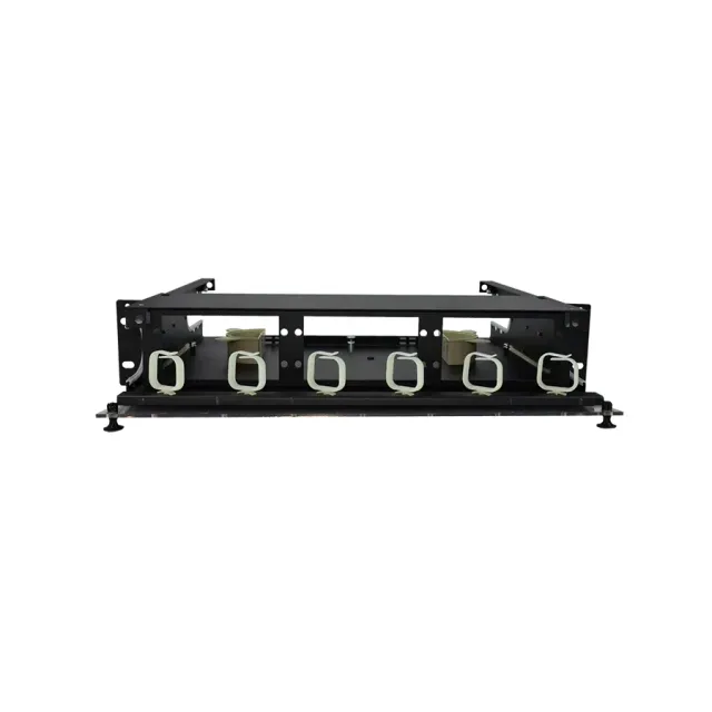 Simply45 F-ENCLGX-2RU6 fiberboks 2RU sort 6 paneler