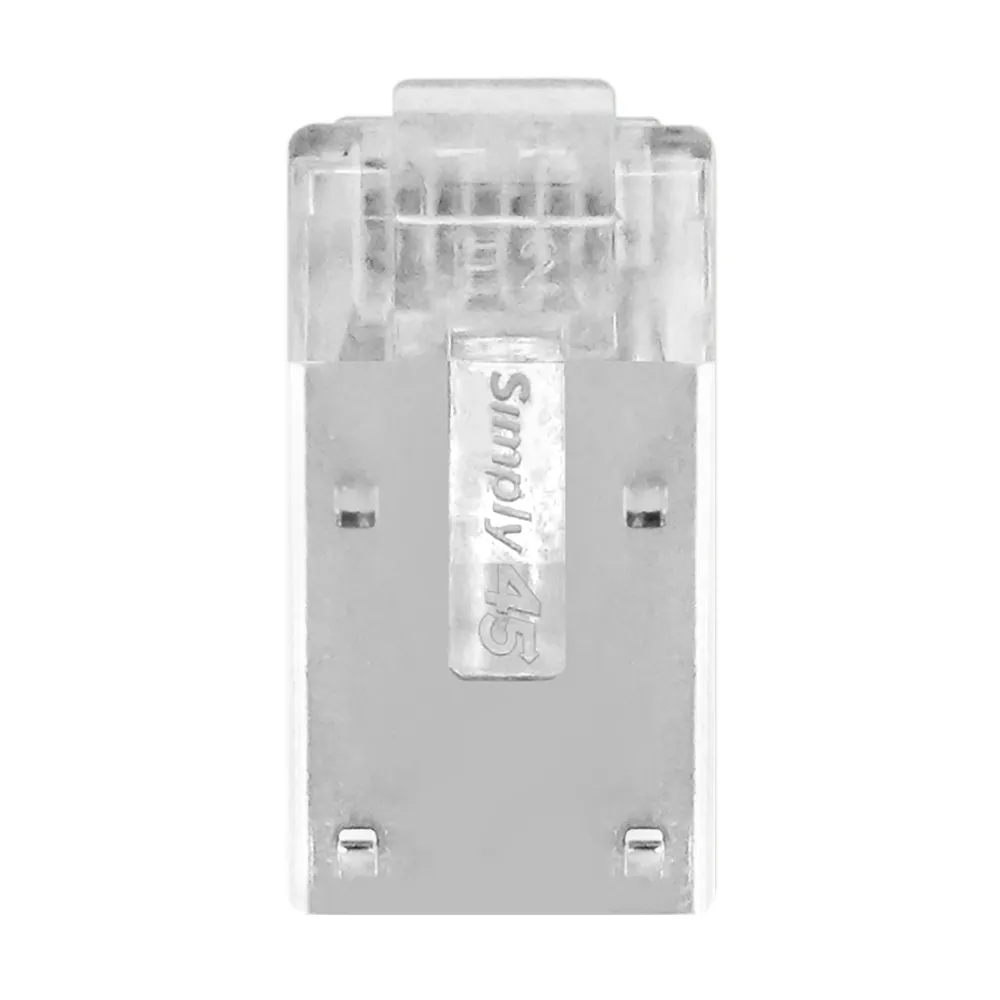 Simply45 ProSeries Cat5e Pass-Through RJ45 stik 50 stk skærmet