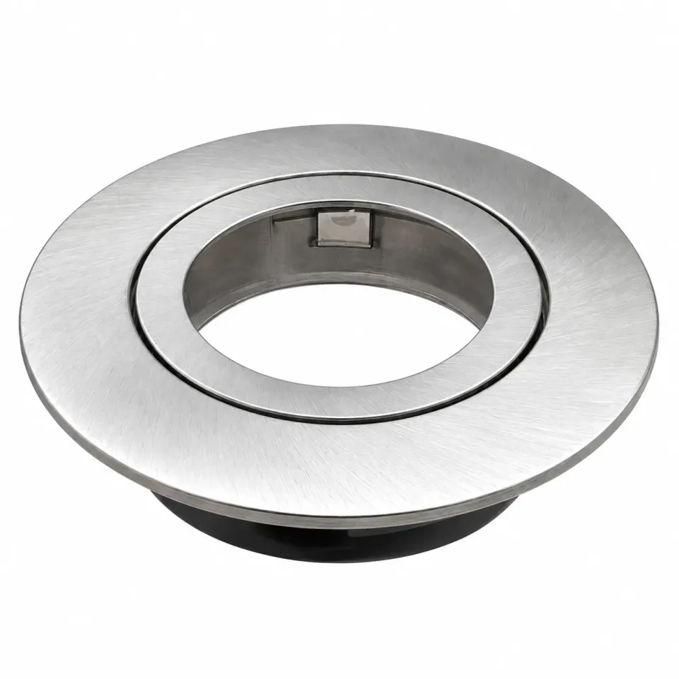 Daxtor EXO GU10 front indbygningsspot satin nikkel