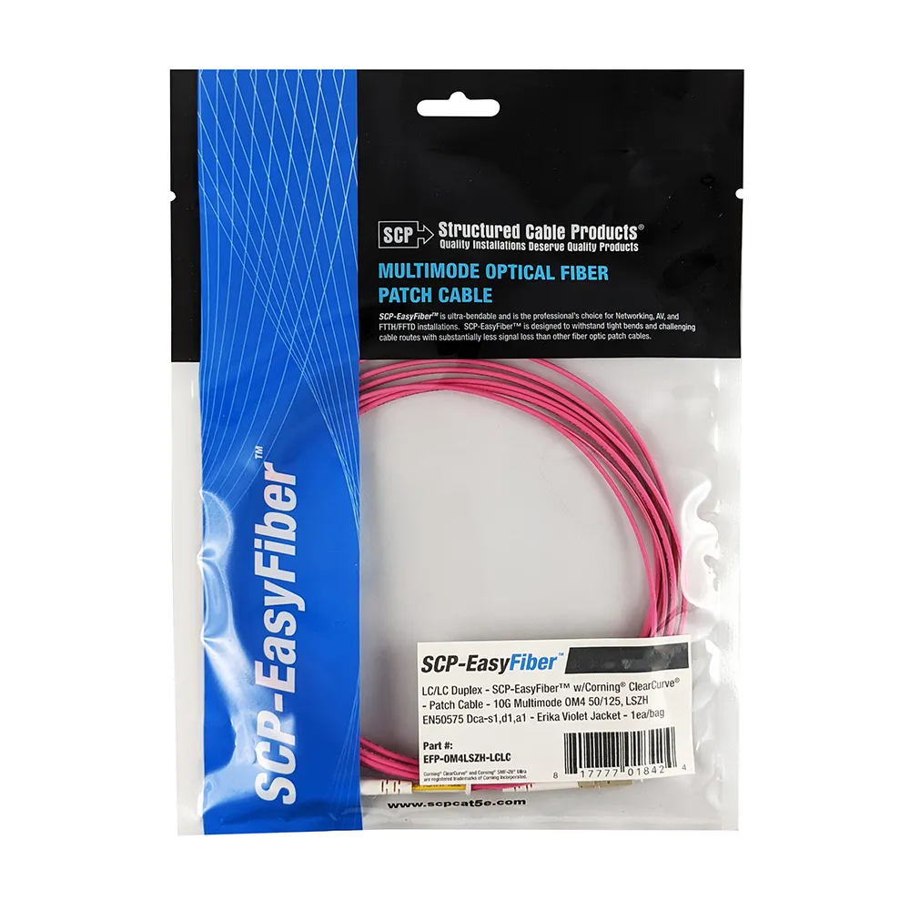 Simply45 EFP-OM4LSZH-LCLC-7M fiberkabel violet OM4 7 m