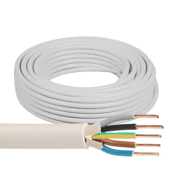 EL-Grossisten Installationskabel HF 5x2,5mm² 100 meter