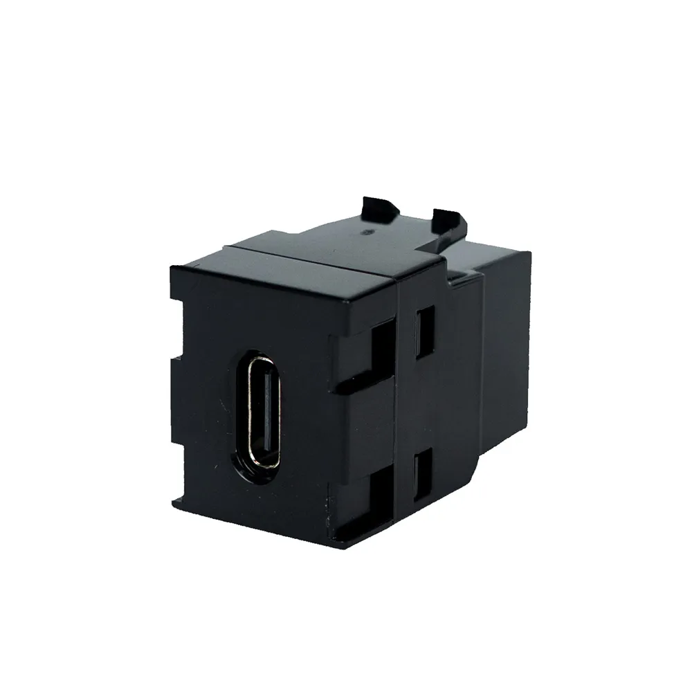 Simply45 USB-C keystone kobling sort 10-pak Gen2