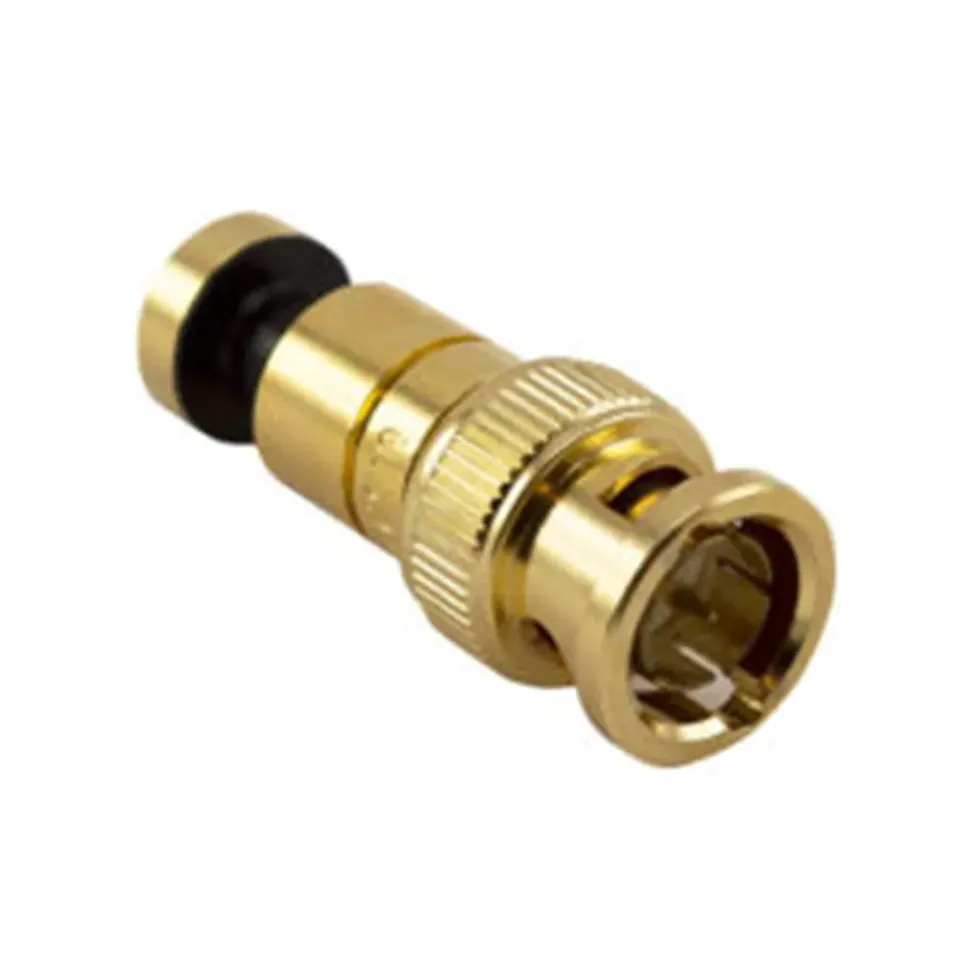 Simply45 927 BNC-stik mini-RGB guld 10 stk