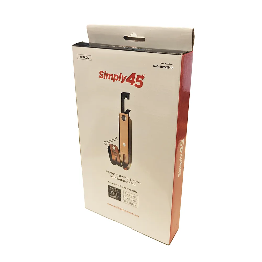 Simply45 Batwing J-kroge 33 mm 100 stk