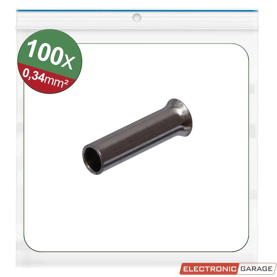 Electronic Garage EG22C472 terminalrør 0,34mm² 100 stk uisoleret