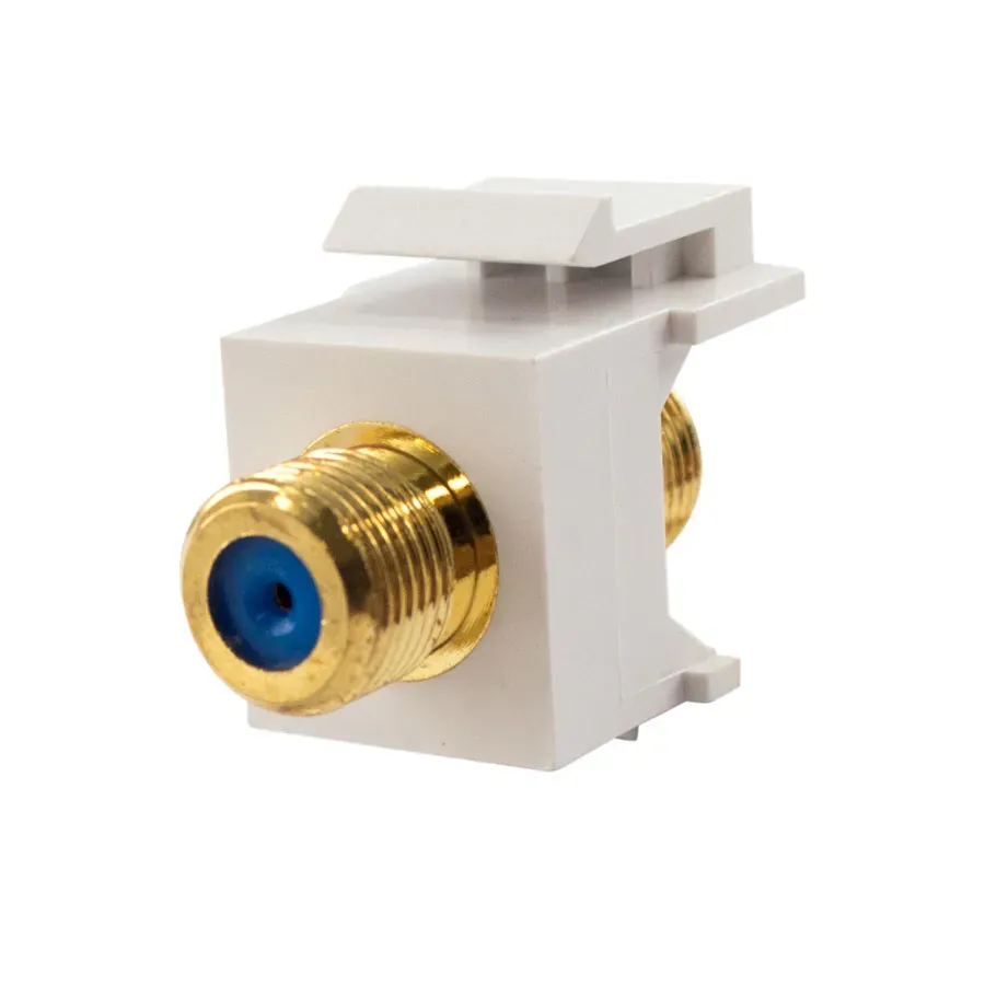 Simply45 209-3GHZ-WT keystone F-stik hvid 3GHz