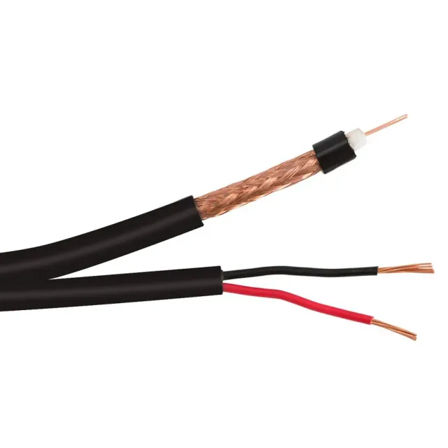 Simply45 RG59/U-S-CCA-BK-5-RIB coaxkabel sort 500ft