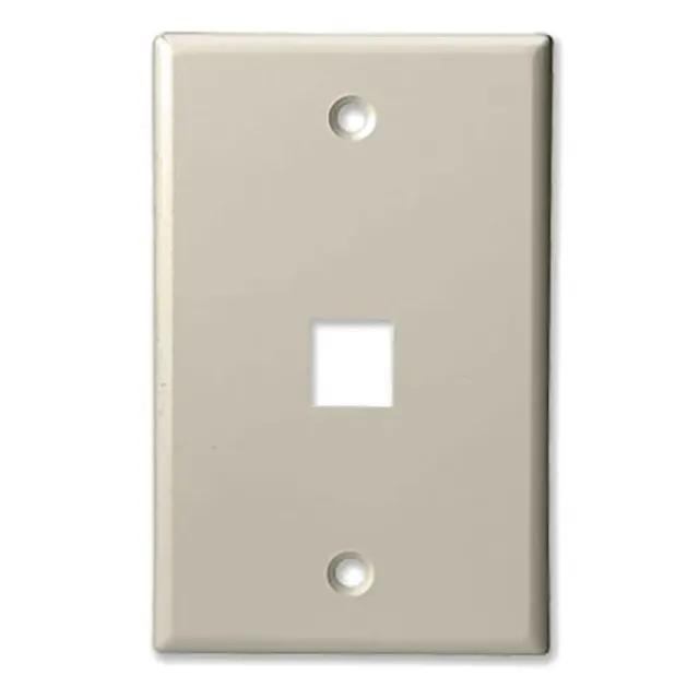 Simply45 301-LA vægplade 1 port lys beige 10 stk