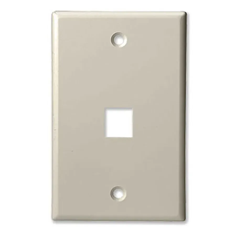 Simply45 301-LA vægplade 1 port lys beige 10 stk