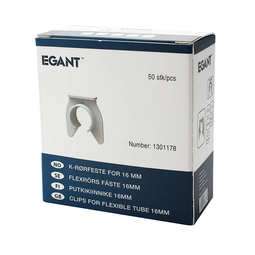EGANT rørfeste 16mm flexrør rørholder