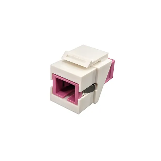 Simply45 F-KJ-MMSCSC-WT fiber keystone jack hvid