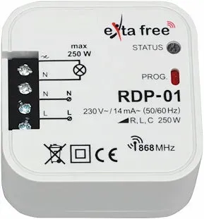 EL-Grossisten 868,32MHz dimmer 230V til dåsemontering