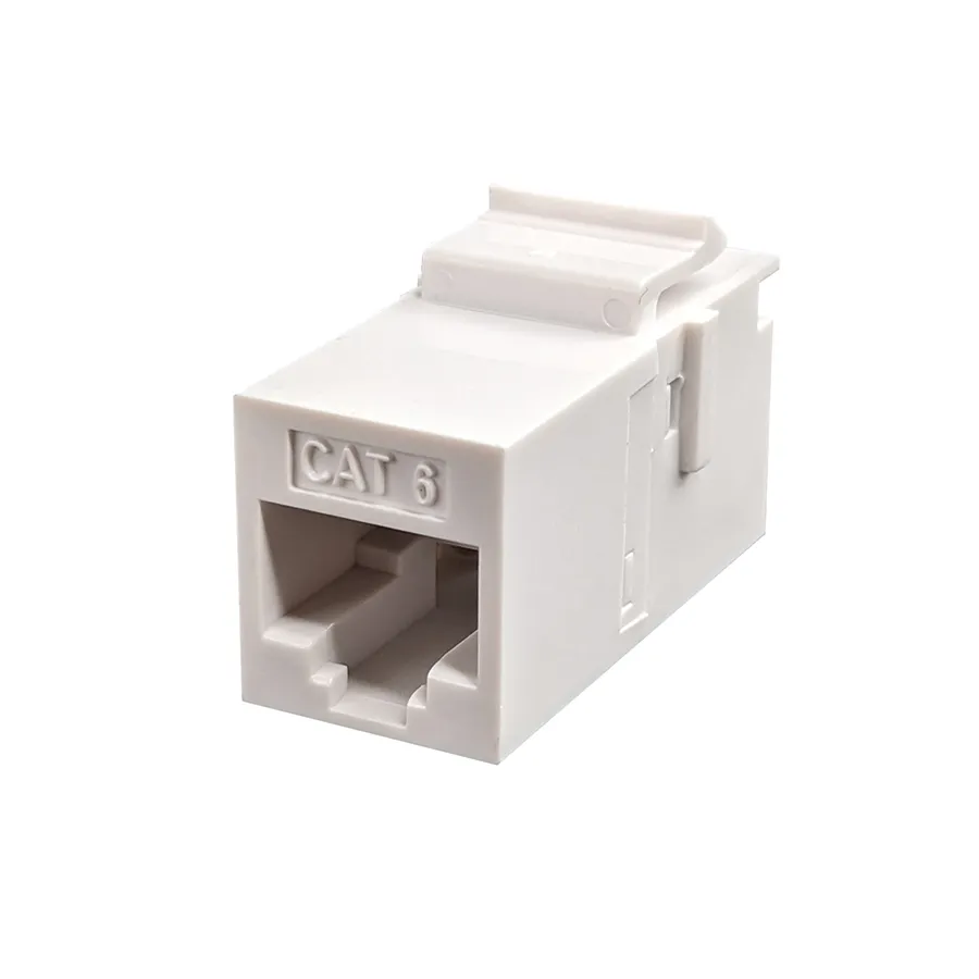 Simply45 KCOU-6U-WT CAT6 keystone kobler hvid feed-through