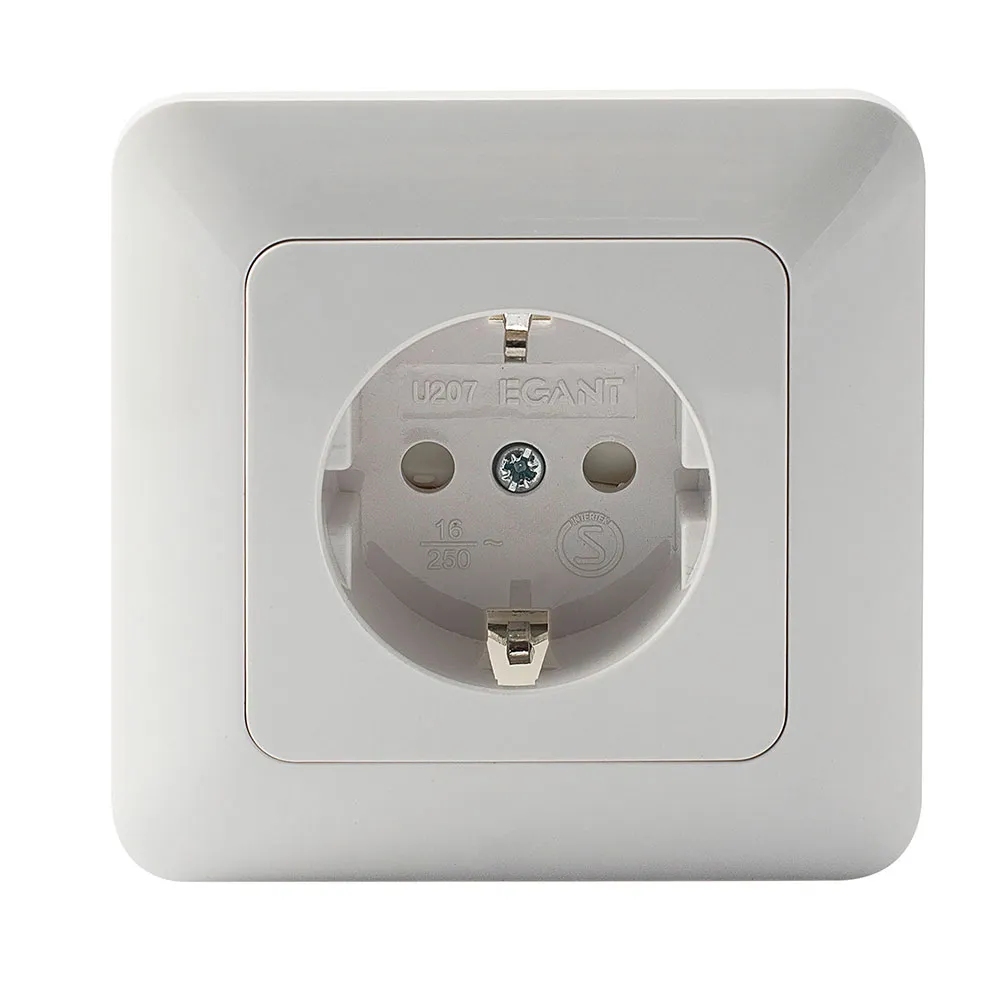 EGANT Single Socket stikkontakt indfældet enkelt