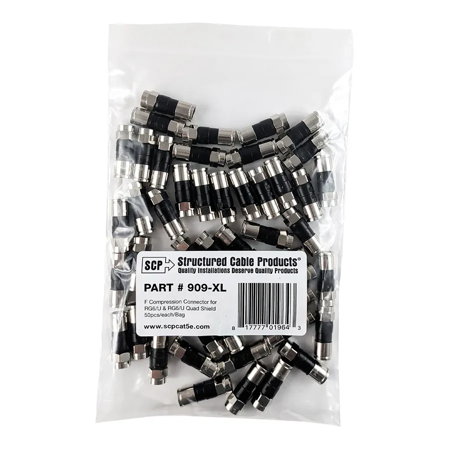 Simply45 909-XL F-kompressionsstik RG6 50 stk