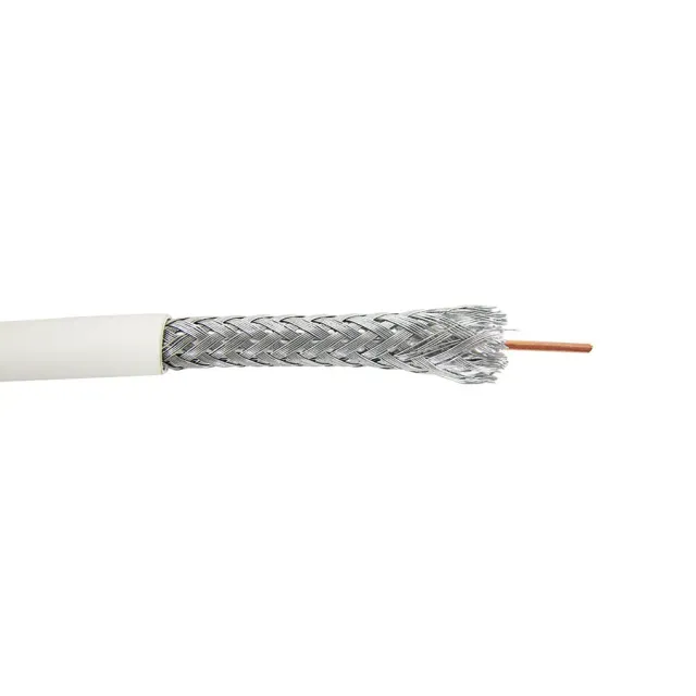 Simply45 RG6/U-P koaxialkabel hvid 1000 ft plenum