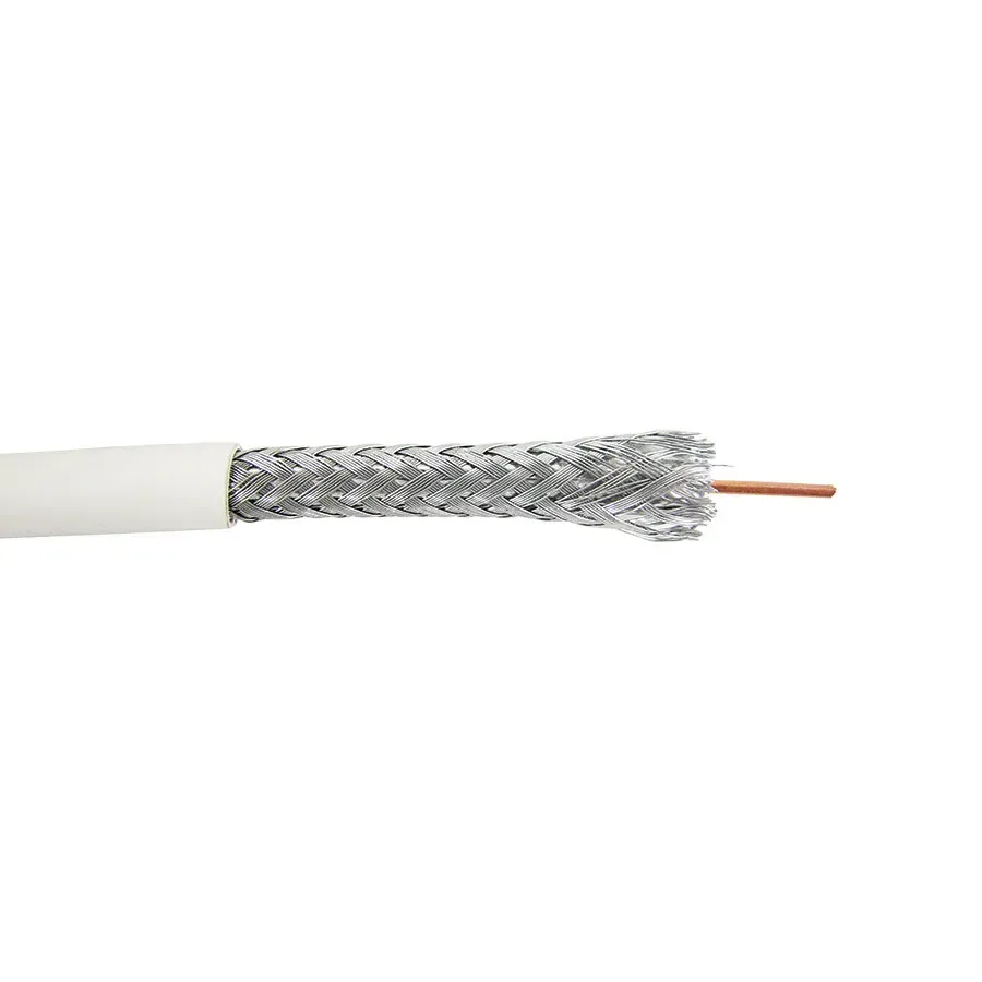 Simply45 RG6/U-P koaxialkabel hvid 1000 ft plenum