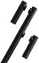 ZOOM Twin Floor batterilampe sort 3000K genopladelig