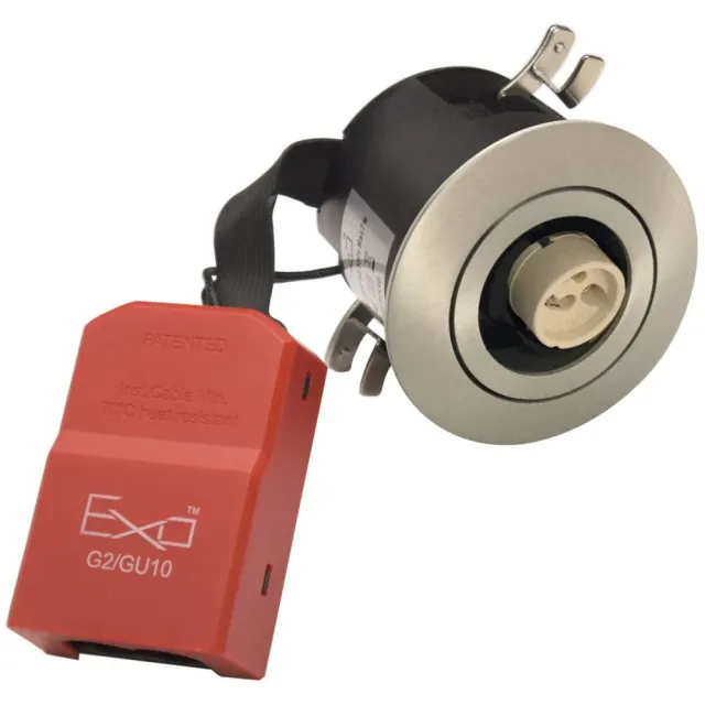 Daxtor EXO 66 G2 indbygningsspot GU10 S-alu brandsikker